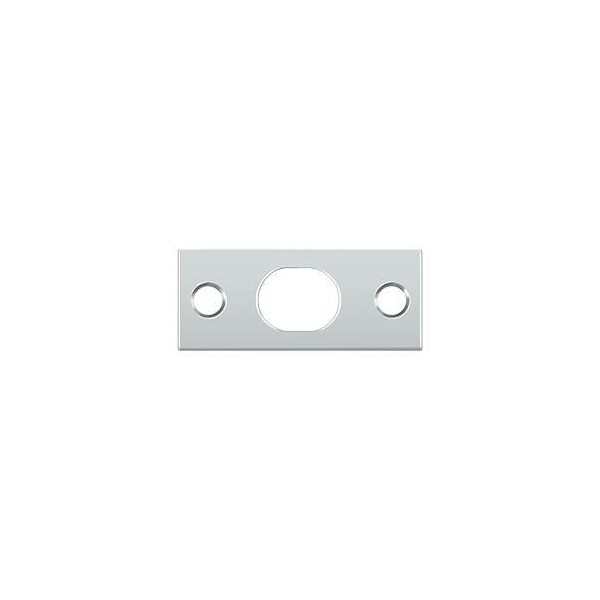 SP12EFB26 Strike Plate For 12 Extension Flush Bolt Polished Chrome, 10PK
